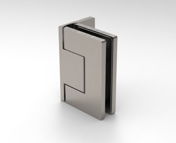 OXFORD Adjustable Polished Chrome Shower Hinge, Wall Mount Offset Back Plate, Cover Plates