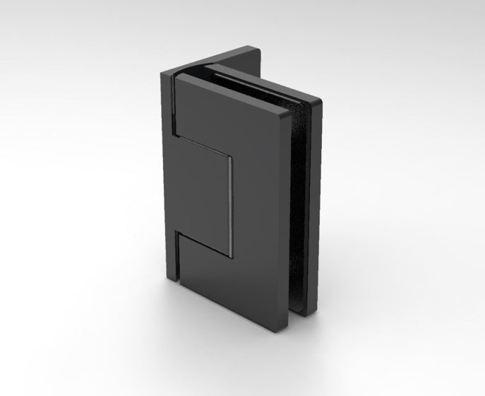 OXFORD Adjustable Polished Chrome Shower Hinge, Wall Mount Offset Back Plate, Cover Plates