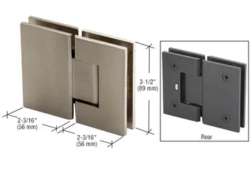 GENEVA Series 180 degree Glass to Glass Hinges