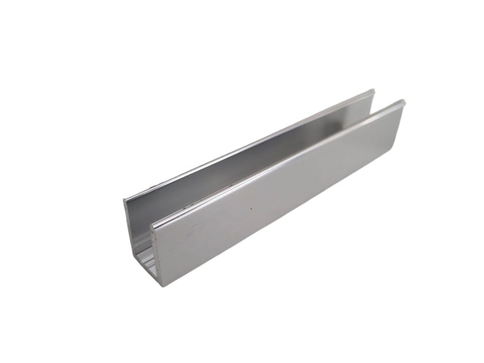 2.41 Metre Regular Aluminium U Channels for 10 mm Glass