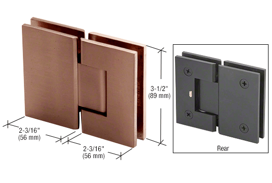 GENEVA Series 180 degree Glass to Glass Hinges
